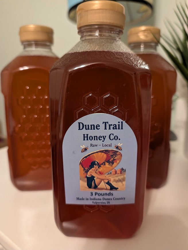 3 Pound Raw Duneland honey