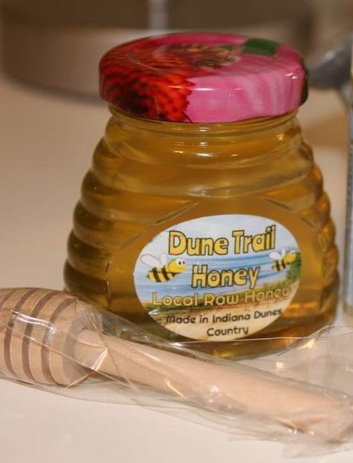 Summer raw honey 3oz glass jars - perfect for charcuterie boards!