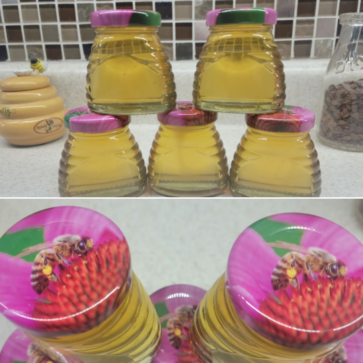 Personalized Wedding or Baby Shower Gift favors - Glass mini jars!