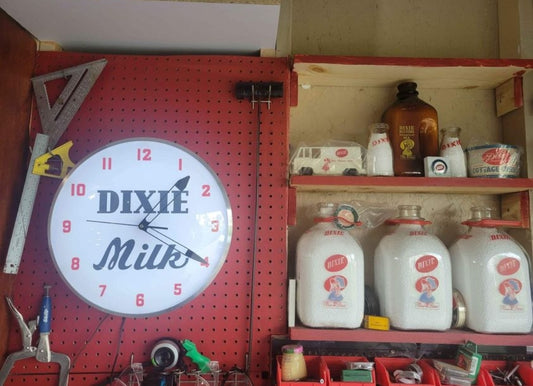Dixie Dairy replica Clock NEW in sealed box-Last one