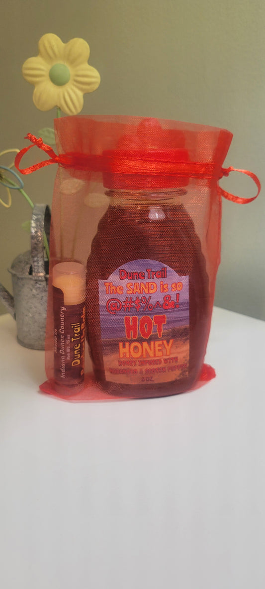 Great guy gift! Hot honey with bourbon flavored lip balm